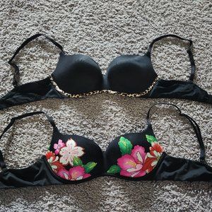 Two Victoria's Secret balconet bras